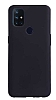 OnePlus Nord N10 5G Mat Siyah Silikon Klf