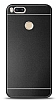 Xiaomi Mi 5X / Mi A1 Metal Siyah Şeritli Rubber Kılıf