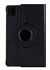 Xiaomi Pad 6 360 Derece Dner Standl Siyah Deri Klf - Resim 1