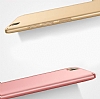 Xiaomi Redmi 4A Tam Kenar Koruma Rose Gold Rubber Klf - Resim: 4