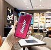 iPhone 11 Pro Max Kiiye zel Neon Kumlu Krmz Silikon Klf - Resim: 3