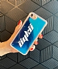 Samsung Galaxy A10S Kiiye zel Neon Kumlu Lacivert Silikon Klf - Resim 2