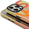 YoungKit Summer Serisi iPhone 13 Pro Max Turuncu Silikon Klf - Resim: 7