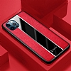 Zebana iPhone 12 Pro Max 6.7 in Premium Krmz Deri Klf - Resim: 4