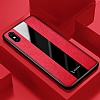 Zebana iPhone XS Max Premium Krmz Deri Klf - Resim 1