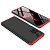 Zore GKK Ays Xiaomi Redmi Note 10 Pro 360 Derece Koruma Siyah-Krmz Rubber Klf - Resim: 5