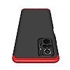 Zore GKK Ays Xiaomi Redmi Note 10 Pro 360 Derece Koruma Siyah-Mavi Rubber Klf - Resim 2