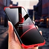 Zore GKK Ays iPhone 12 6.1 in 360 Derece Koruma Siyah Krmz Rubber Klf - Resim: 8