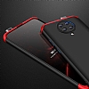 Zore GKK Ays Xiaomi Redmi K30 Pro 360 Derece Koruma Siyah-Gri Rubber Klf - Resim: 3