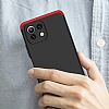 Zore GKK Ays Xiaomi Mi 11 Lite 360 Derece Koruma Siyah Rubber Klf - Resim 4