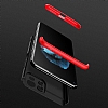 Zore GKK Ays Xiaomi Mi 11 Lite 360 Derece Koruma Siyah-Mavi Rubber Klf - Resim: 5