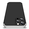 Zore GKK Ays iPhone 12 Pro 6.1 in 360 Derece Koruma Mavi Rubber Klf - Resim: 3