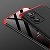 Zore GKK Ays Xiaomi Redmi K40 360 Derece Koruma Siyah-Krmz Rubber Klf - Resim 4