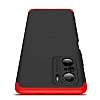 Zore GKK Ays Xiaomi Redmi K40 360 Derece Koruma Siyah-Gri Rubber Klf - Resim 1