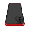 Zore GKK Ays Xiaomi Redmi Note 10S 360 Derece Koruma Krmz-Siyah Rubber Klf - Resim 3