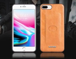 G-Case Majesty Series iPhone X / XS Deri Kırmızı Rubber Kılıf - 2
