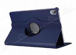 Honor Pad 8 Derece Döner Standlı Lacivert Deri Kılıf - Eiroo