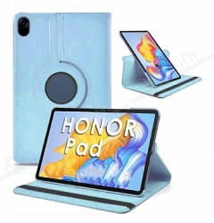Honor Pad X8 Pro 11.5 360 Derece Döner Standlı Mavi Deri Kılıf - Eiroo