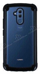 Huawei Mate 20 Lite Jelly Bumper Şeffaf Ultra Koruma Siyah Kılıf - Eiroo