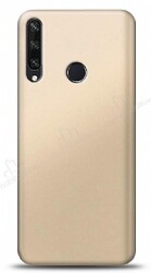 Huawei Y6p Gold Mat Silikon Kılıf - Eiroo