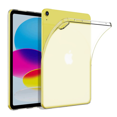  iPad 11.Nesil 2025 Ultra İnce Şeffaf Silikon Kılıf Şeffaf