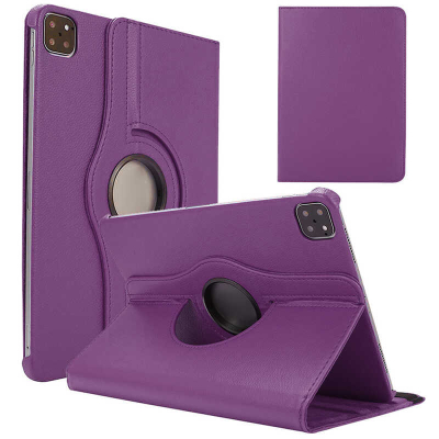 iPad Air 11 2025 M3 360 Derece Döner Standlı Deri Kılıf - 13