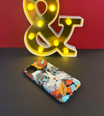 iPhone 11 Mavi Gözlü Kedi Premium Silikon Kılıf - 2