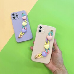 iPhone 11 Pro Max Bilek Askılı Zincirli Kamera Korumalı Yeşil Kılıf - 2