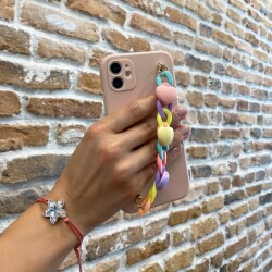iPhone 11 Pro Max Bilek Askılı Zincirli Kamera Korumalı Yeşil Kılıf - 7