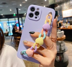 iPhone 11 Pro Max Bilek Askılı Zincirli Kamera Korumalı Yeşil Kılıf - 8