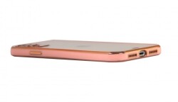 iPhone 12 6.1 inç Kamera Korumalı Bumper Pembe Silikon Kılıf - 2