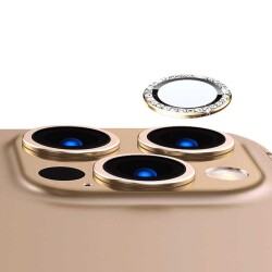 iPhone 14 Pro Crystal Taşlı Kamera Lensi Koruyucu - 6