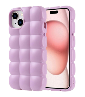 iPhone 15 Parlak 3D Silikon Kılıf - 5