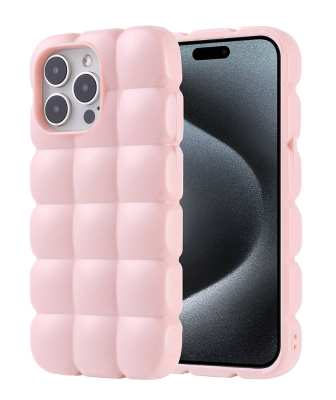 iPhone 15 Pro Max Parlak 3D Silikon Kılıf - 1