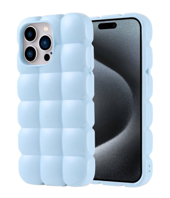 iPhone 15 Pro Max Parlak 3D Silikon Kılıf - 4