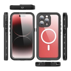 iPhone 15 Pro Profesyonel Su Geçirmez Kılıf - 7
