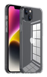 iPhone 15 Pro Ultra İnce Şeffaf Silikon Kılıf - 1