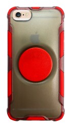 iPhone 6 / 6S Pop-Stand Ultra Koruma Kırmızı Kılıf - Eiroo