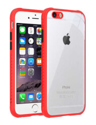 iPhone 6 / 6S Ultra Koruma Kaff Kırmızı Kılıf - Eiroo
