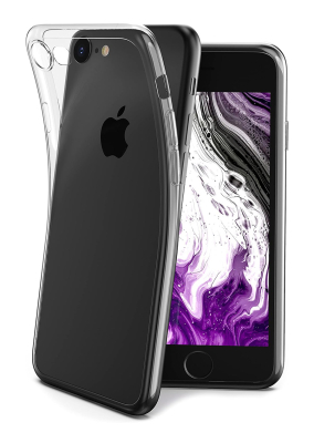 iPhone SE 2022 Ultra İnce Şeffaf Silikon Kılıf - 1