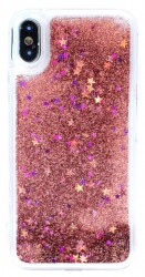 iPhone X / XS Sulu Rose Gold Rubber Kılıf - Eiroo