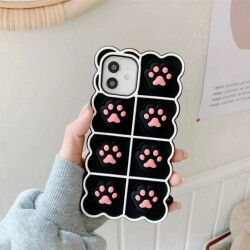 iPhone X / XS Push Pop Bubble Pati Siyah Silikon Kılıf - 2