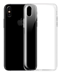 iPhone X / XS Ultra İnce Şeffaf Silikon Kılıf - 1