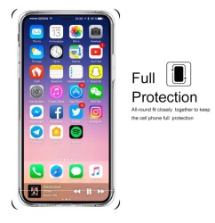 iPhone X / XS Ultra İnce Şeffaf Silikon Kılıf - 3