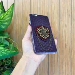 iPhone X / XS Zincirli Arma Taşlı Kılıf - 4