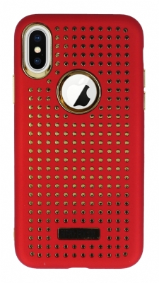 iPhone X / XS Gold Kenarlı Silikon Kılıf - 5