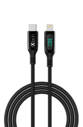 iXtech IX-UC019 PD 30W Type-C to Lightning Dijital Göstergeli Şarj ve Data Kablosu - 4