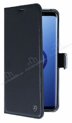 Kar Deluxe Samsung Galaxy S9 Cüzdanlı Yan Kapaklı Siyah Deri Kılıf - Eiroo