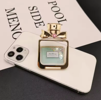 Kare Parfüm Şişesi Telefon Tutucu Stand - 4