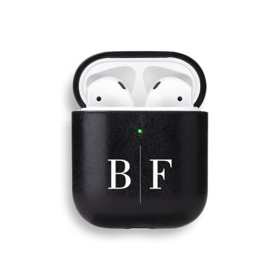 Kişiye Özel AirPods 1 / AirPods 2 Harf Deri Kılıf - 2